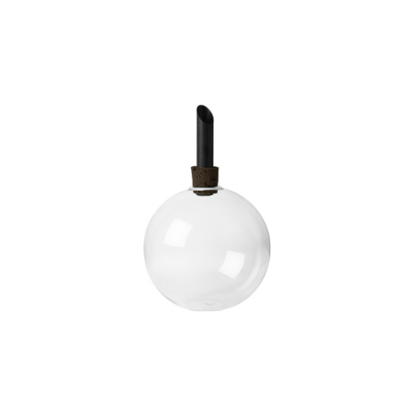 scandinavia form - glasilium vaas  - zwart