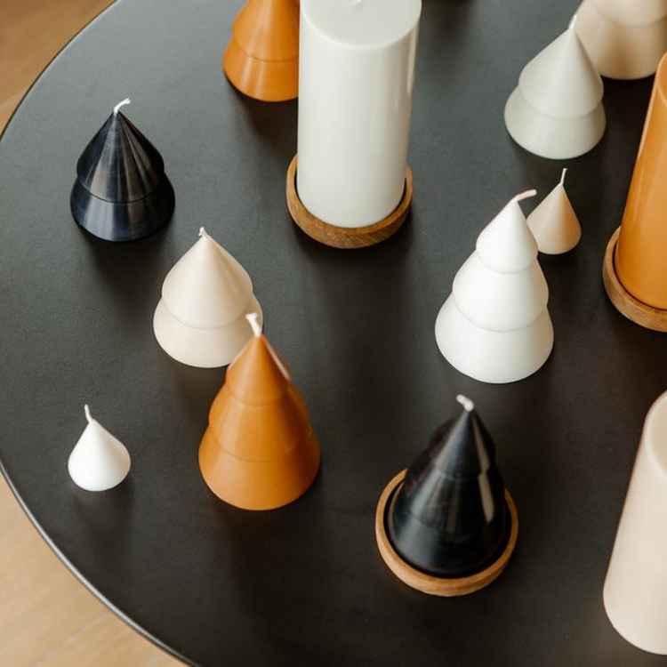 original home - kerstboom kaars - zwart - M