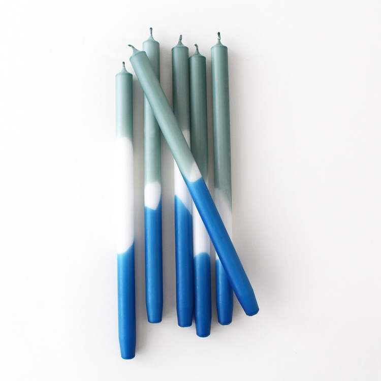 mo man tai - dip dye kaars - nautic olive