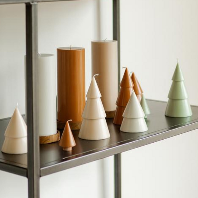 original home - kerstboom kaars - beige - l