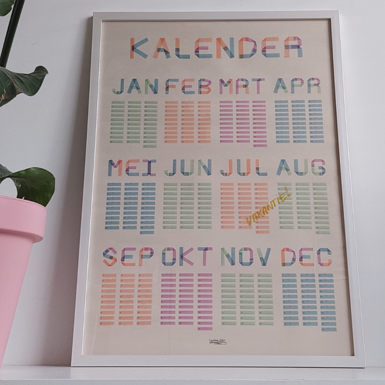 jessica den hartog - wall calendar - creative notes