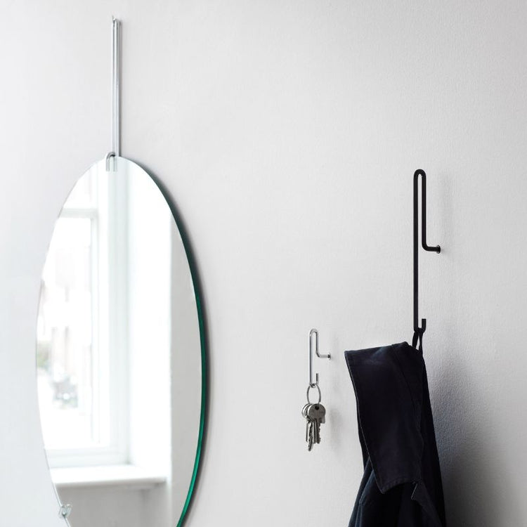 moebe - wall hook large - stainless steel
