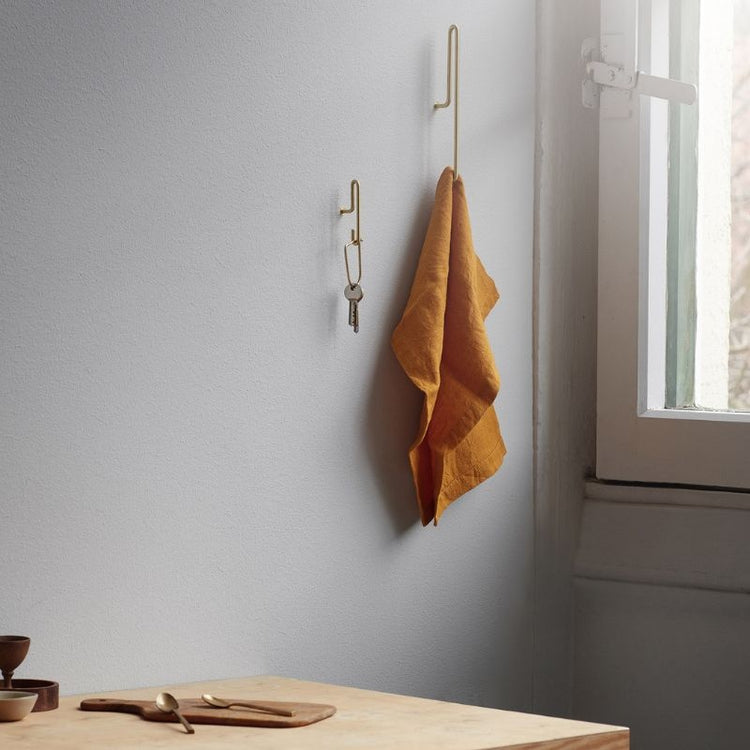 moebe - wandhaak small - mat goud