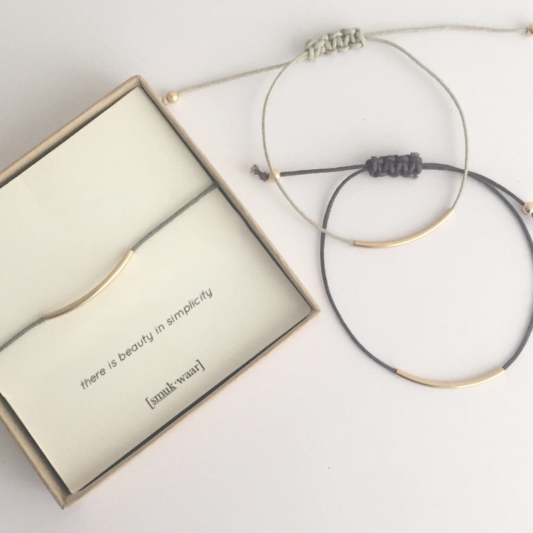 bracelet dewi - grey white