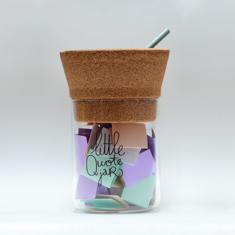 make history - little quote jar