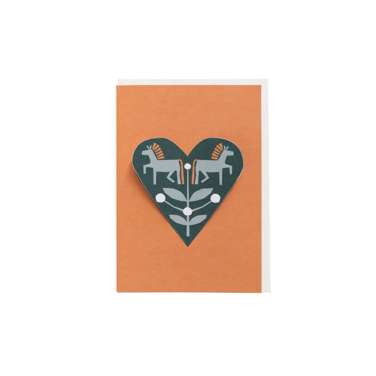 jurianne matter - heart kaart paarden - brique