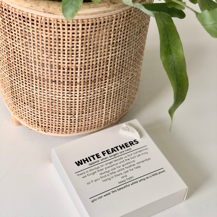 aprilmorning - quote box - white feathers