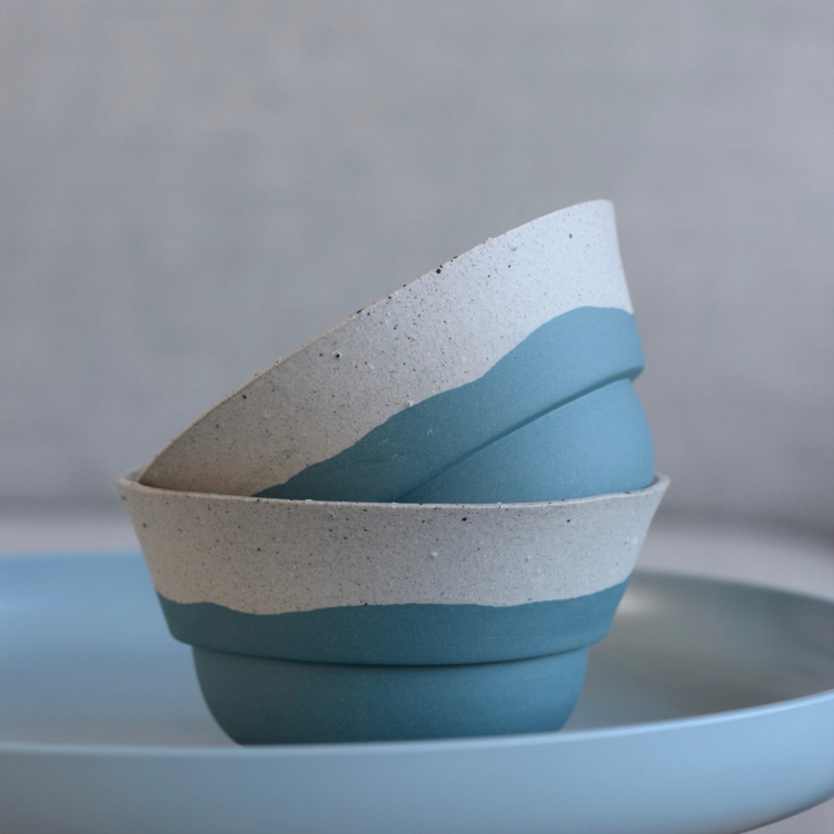 form keramiek - kommetje roos  - limited edition zand