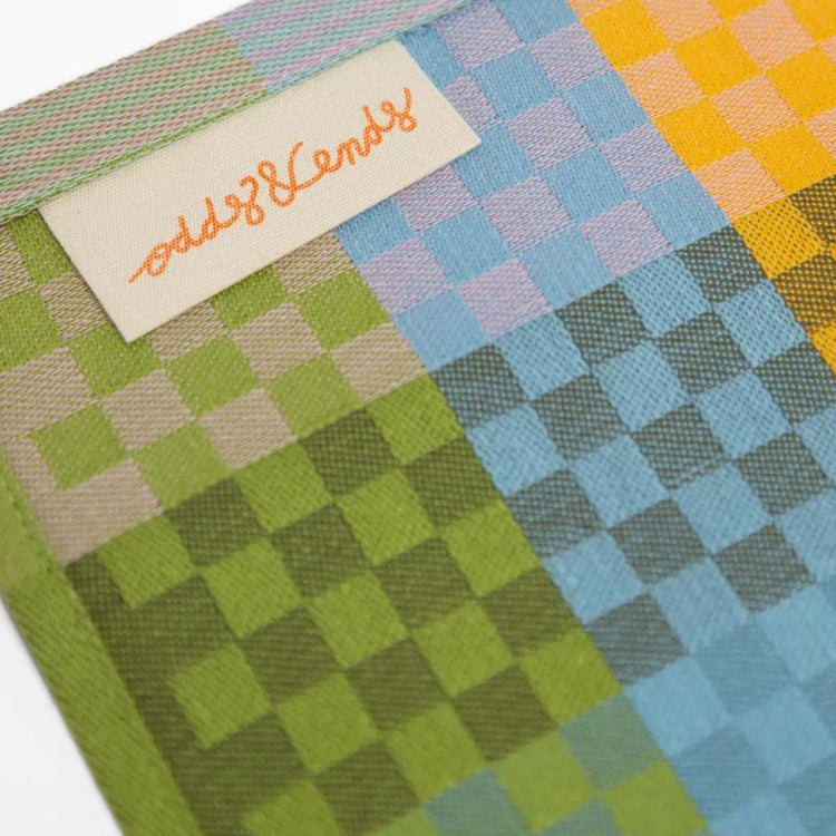 foekje fleur - theedoek odds & ends - #87b checkered check