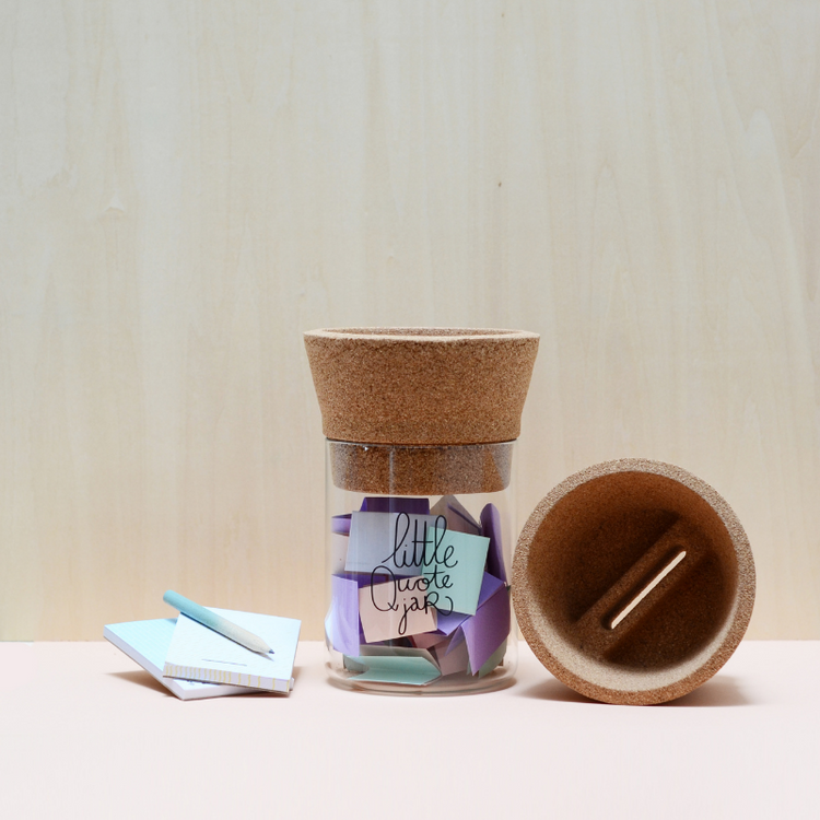 make history - little quote jar