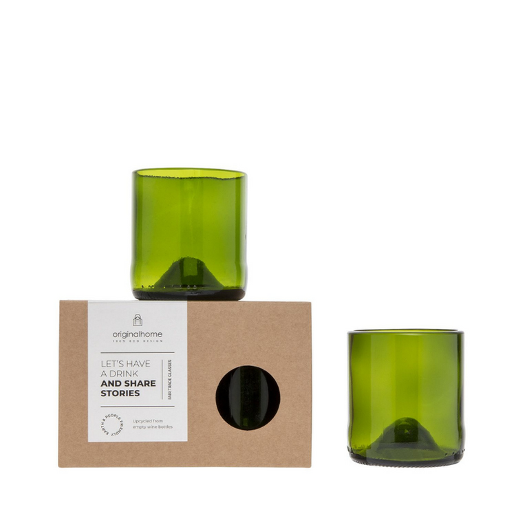 original home - glas groen - set van 2