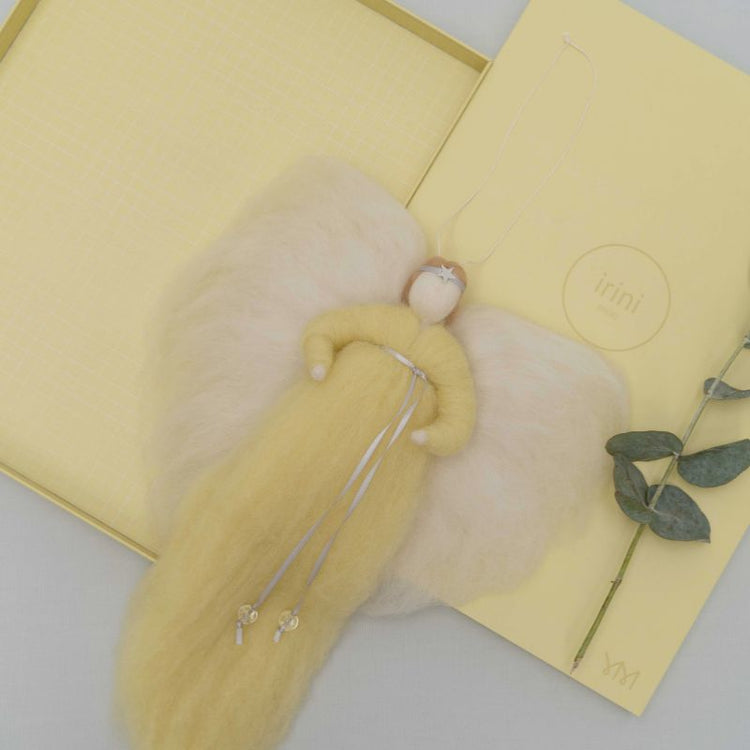 jurianne matter - irini - woolen angel - pale yellow