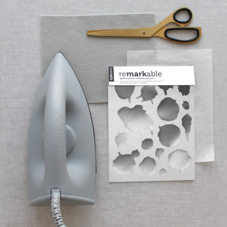 humade - remarkable - kledingstickers - zilver