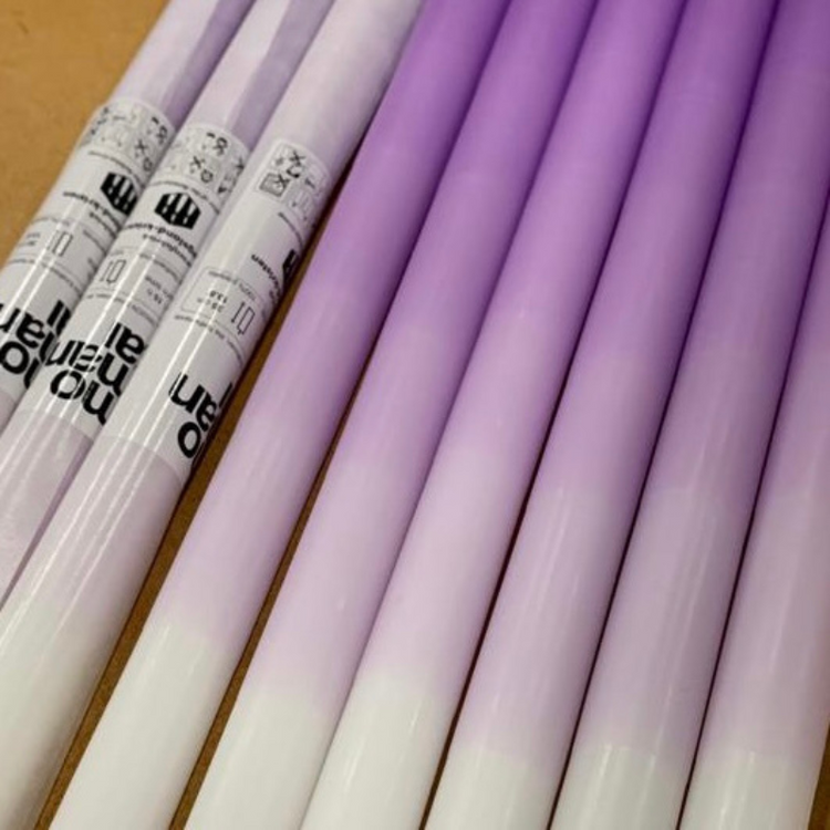 mo man tai - gradient candle - lovely lilac