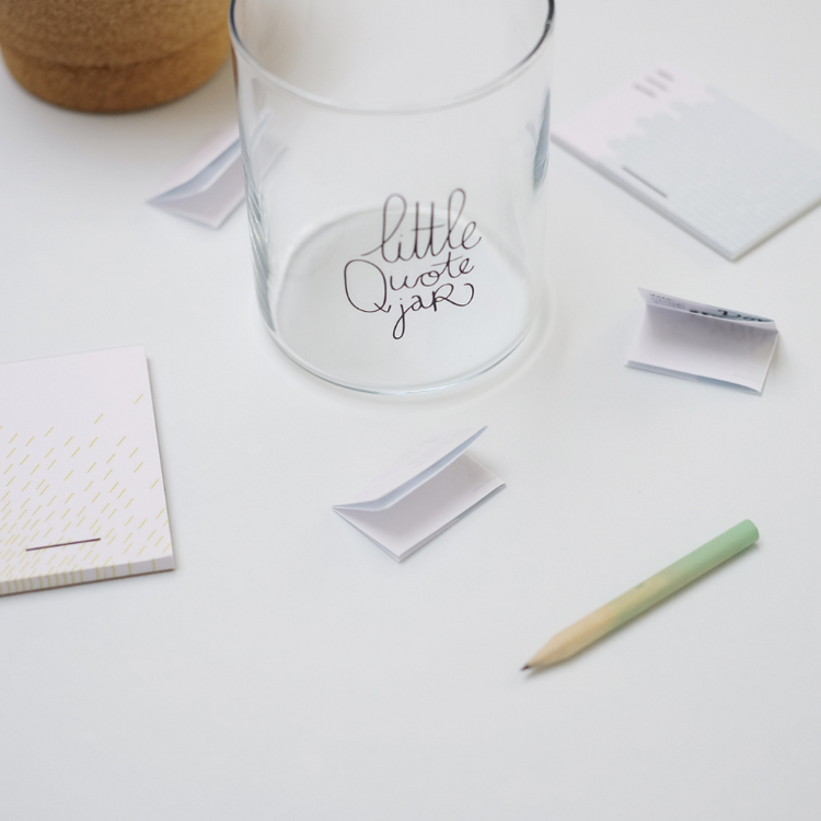make history - little quote jar