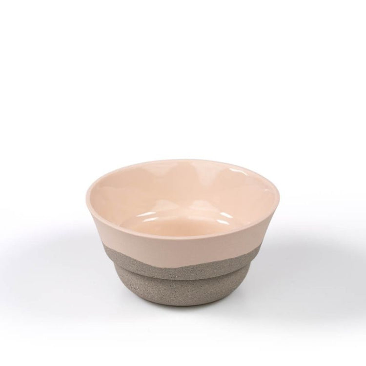 form keramiek - kommetje roos  - limited edition zand