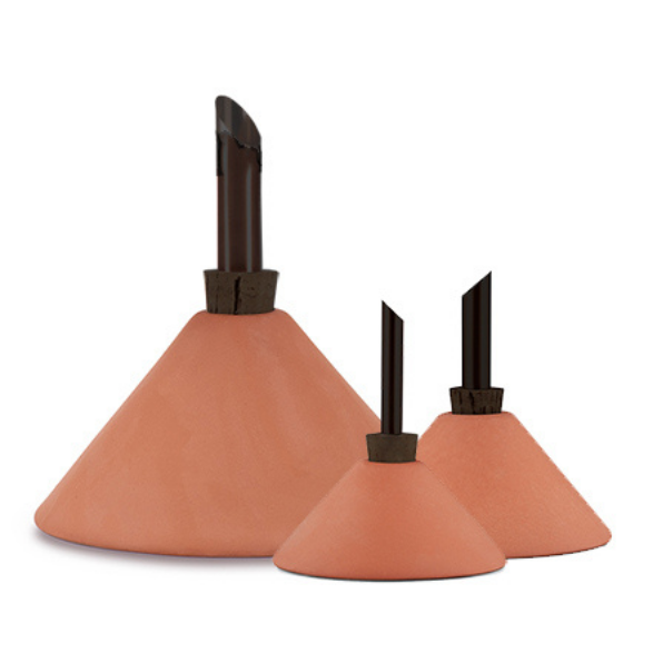 scandinavia form - consilium vaas  - terracotta  zwart medium