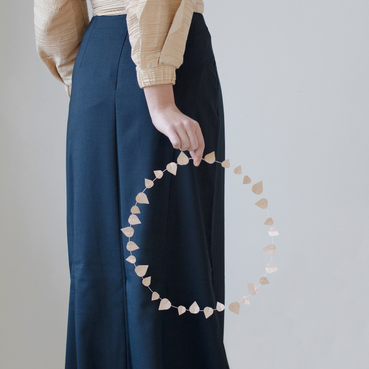 jurianne matter - twig leaves - blushing beige