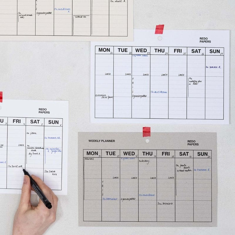 redopapers - weekplanner