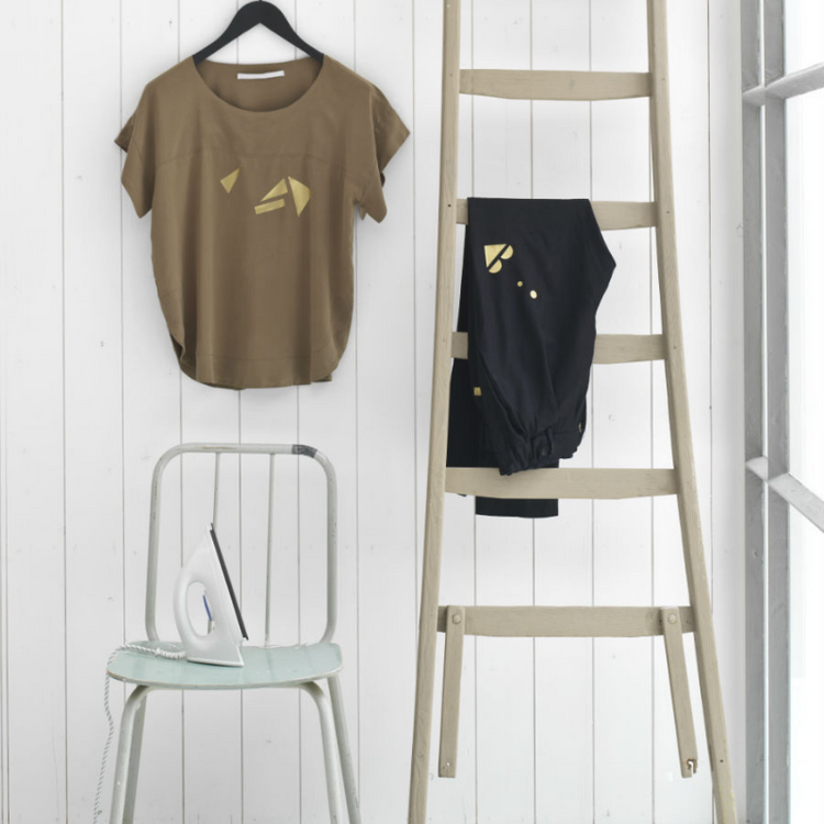 humade - create me - textielsticker - zilver