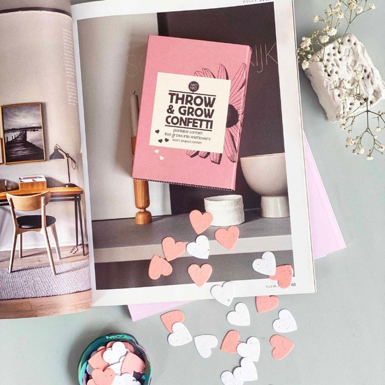 niko niko - throw & grow confetti - love