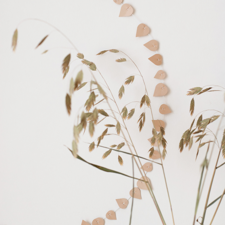 jurianne matter - twig leaves - blushing beige