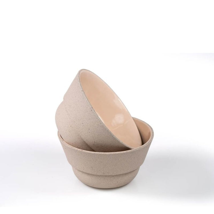 form keramiek - kommetje roos  - limited edition zand