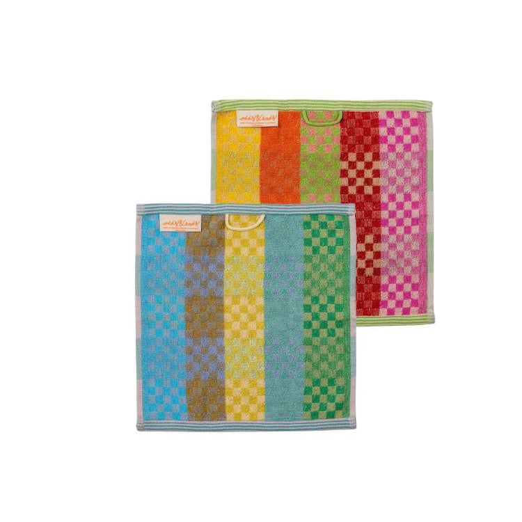 foekje fleur - multi cloth duo - odds & ends - #163 checkered check