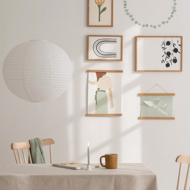 jurianne matter - twig leaves - sage green