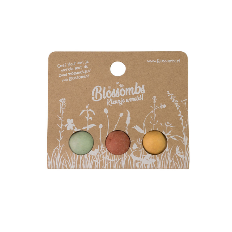 blossombs - bloembommen - set van 3