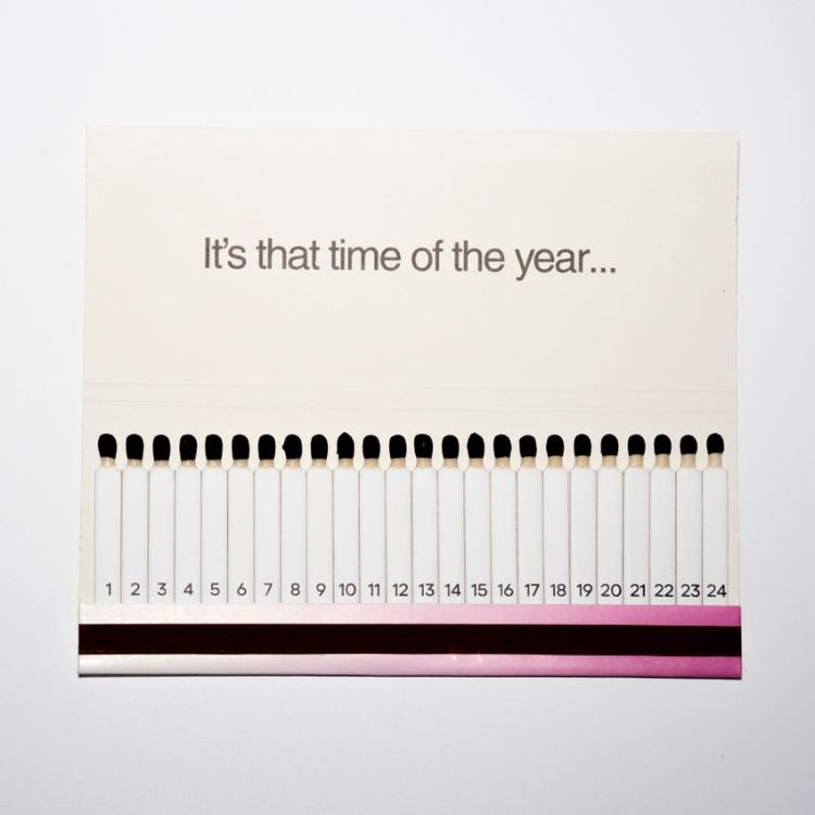 mo man tai - matchbook adventskalender - hot pink