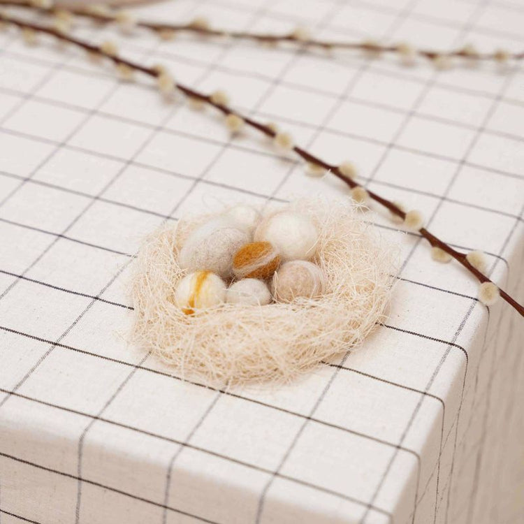jurianne matter - NEST woolen eggs - natural