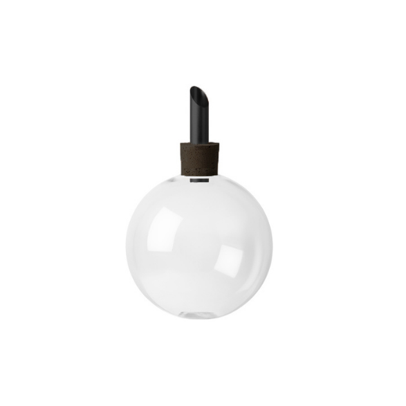 scandinavia form - glasilium vaas  - zwart - medium