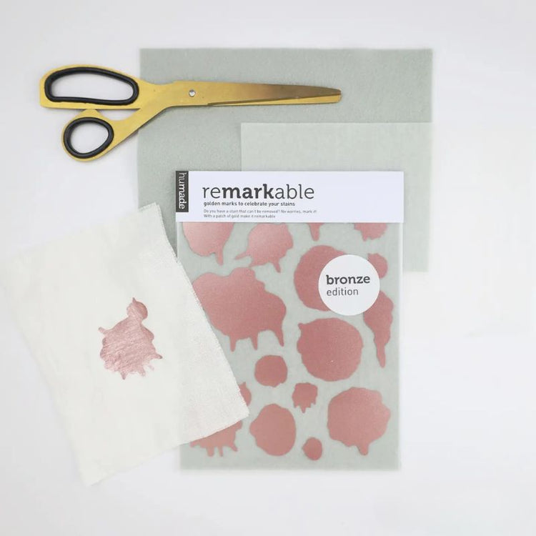 humade - remarkable - kledingstickers - brons