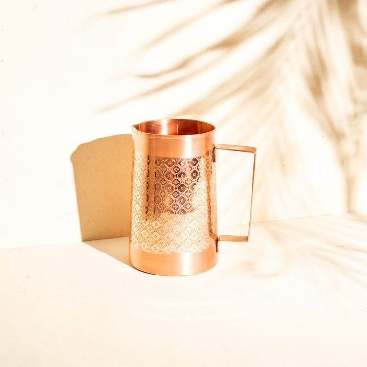 copper water jug - mosaic - 1500ml