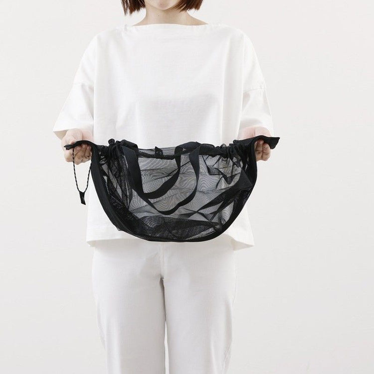 shupatto - foldable bag - mesh compact - sand