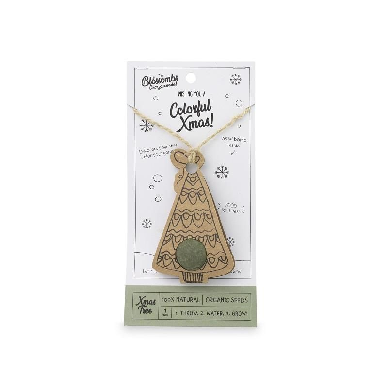 flower bomb christmas pendant
