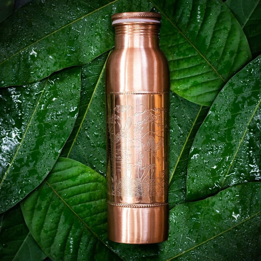 forrest & love  - copper water bottle paradise - 900 ml