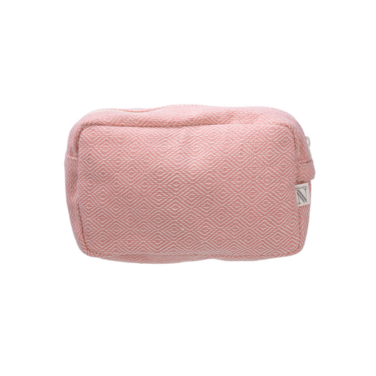 toiletry bag facet - m - dusty pink