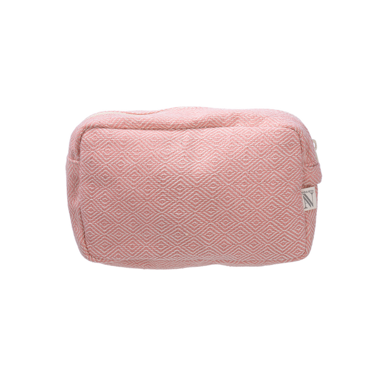 toiletry bag facet - m - dusty pink