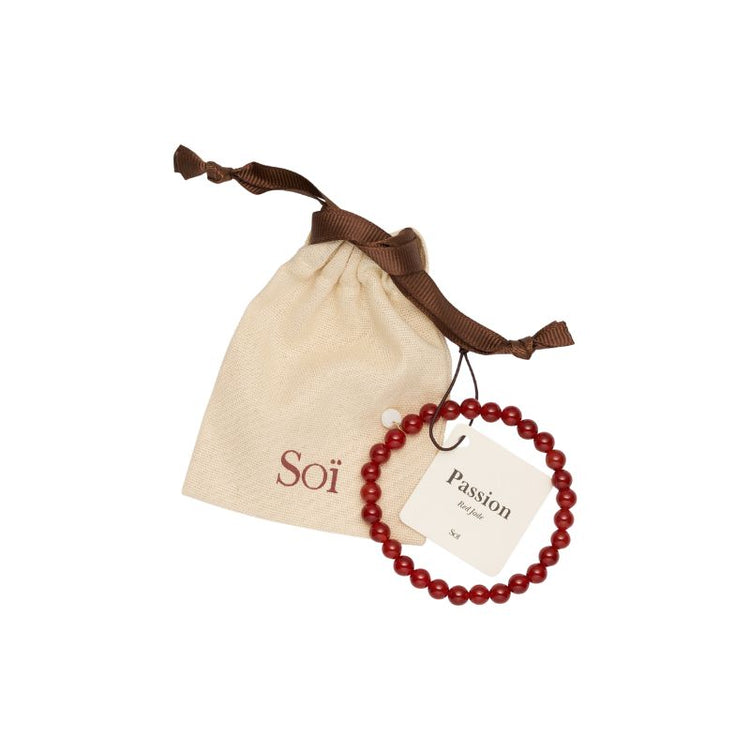 soï - essential armband - rode jade