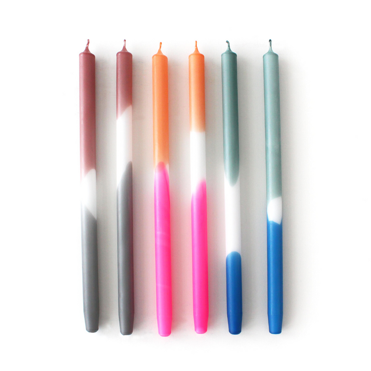 mo man tai - dip dye candle - nautic olive