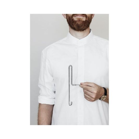moebe - wall hook large - stainless steel