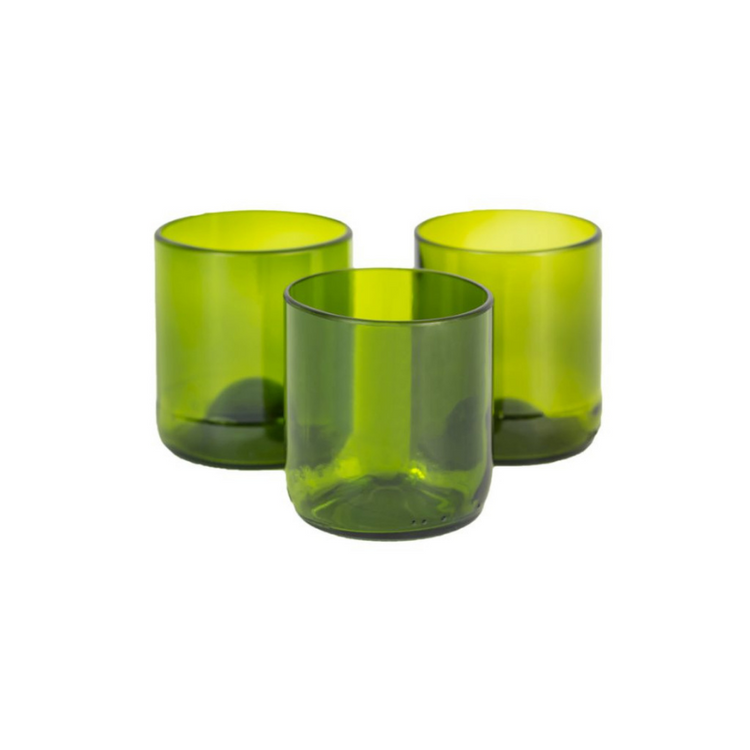 glas groen - set van 2