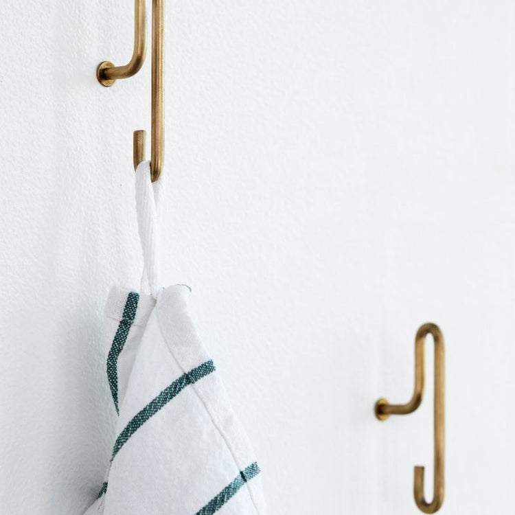 wall hook small - matt gold