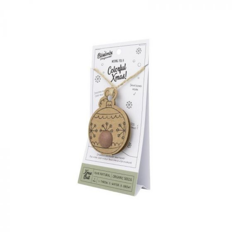 flower bomb christmas pendant