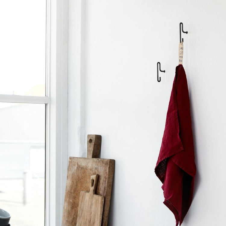 wall hook large - black