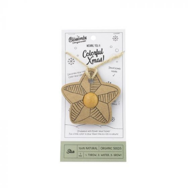 flower bomb christmas pendant