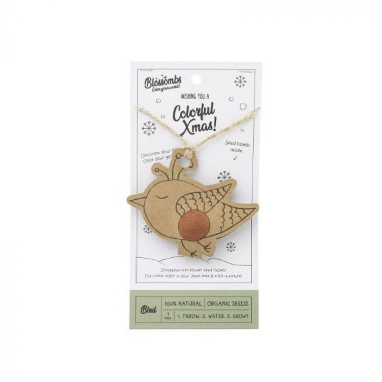flower bomb christmas pendant