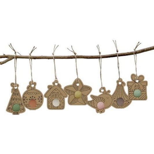 flower bomb christmas pendant